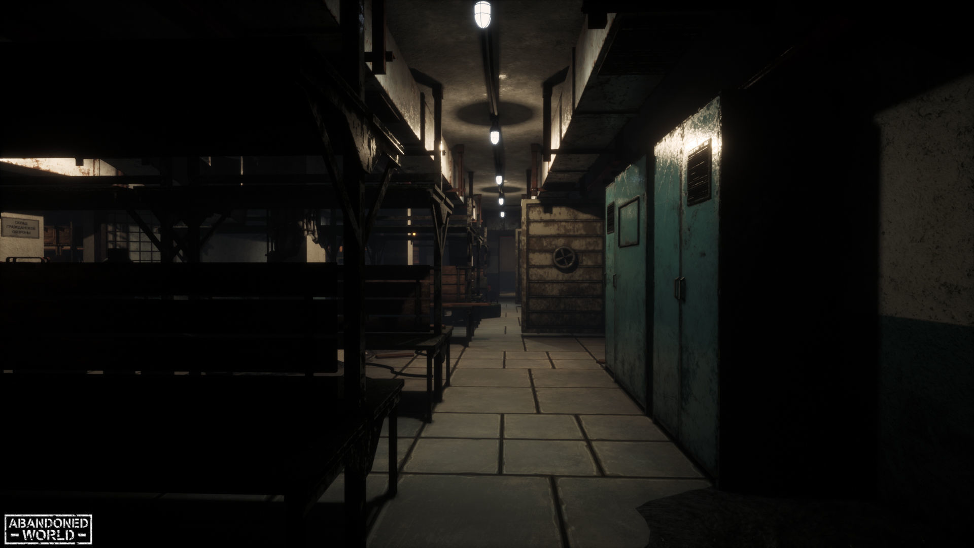 Modular Abandoned Shelter for UE Low-poly 3D model_2