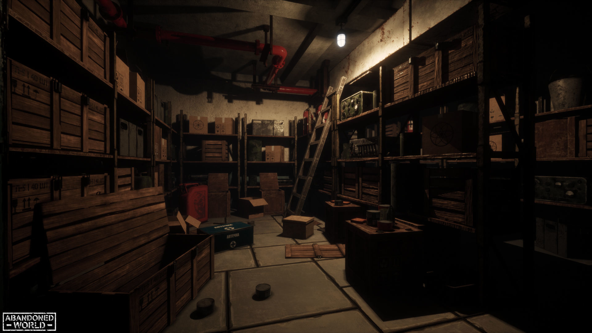 Modular Abandoned Shelter for UE Low-poly 3D model_4