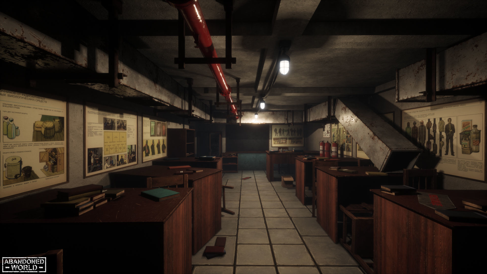 Modular Abandoned Shelter for UE Low-poly 3D model_18