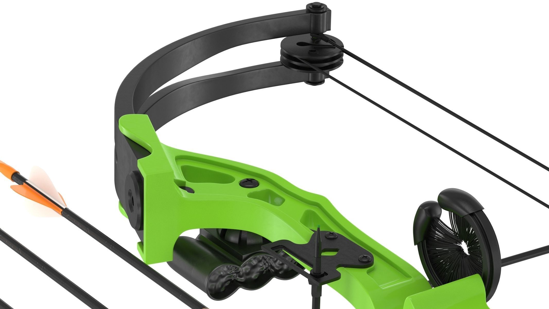 Generic Bow and Arrow 3D model_8