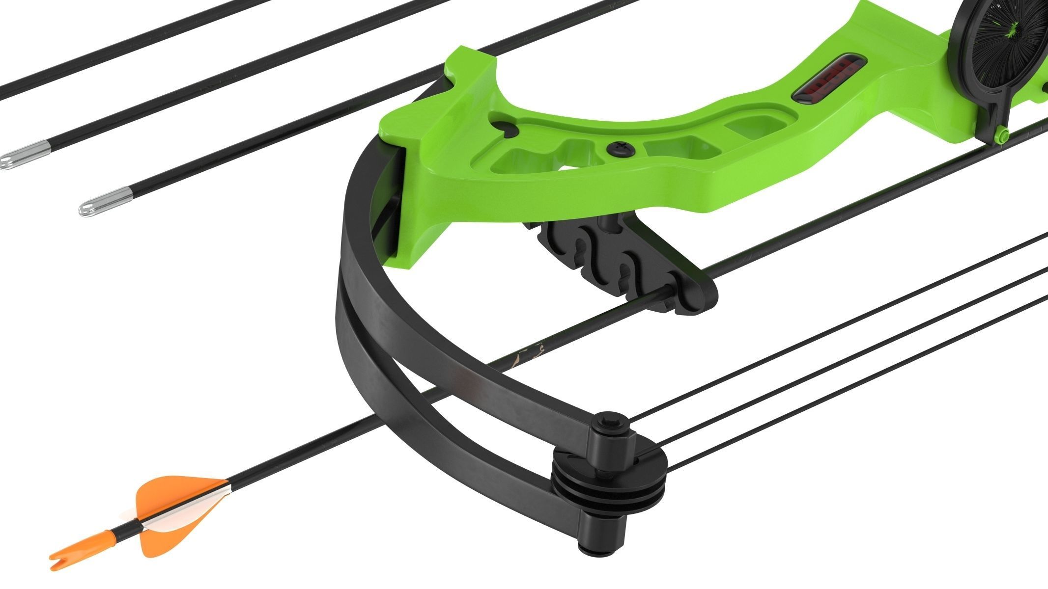 Generic Bow and Arrow 3D model_7