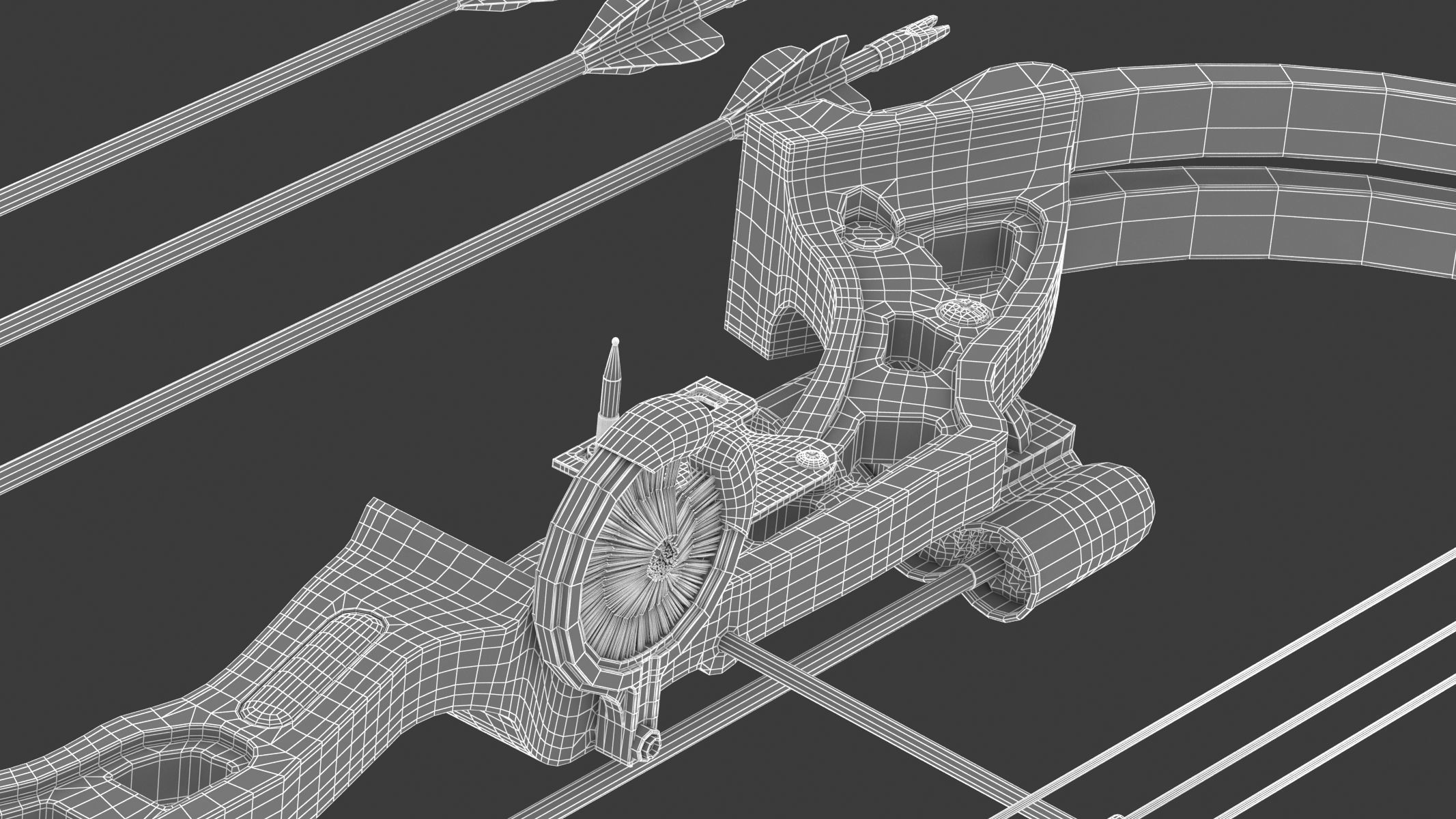 Generic Bow and Arrow 3D model_17