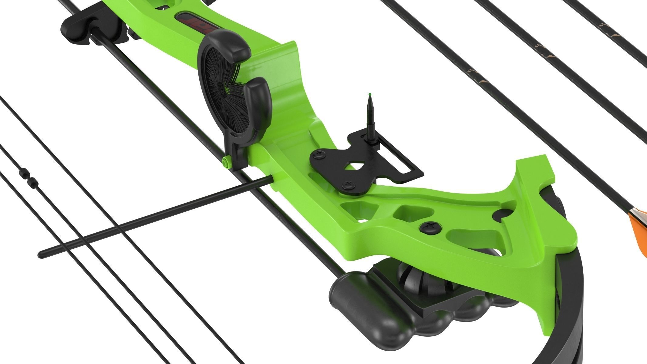 Generic Bow and Arrow 3D model_6