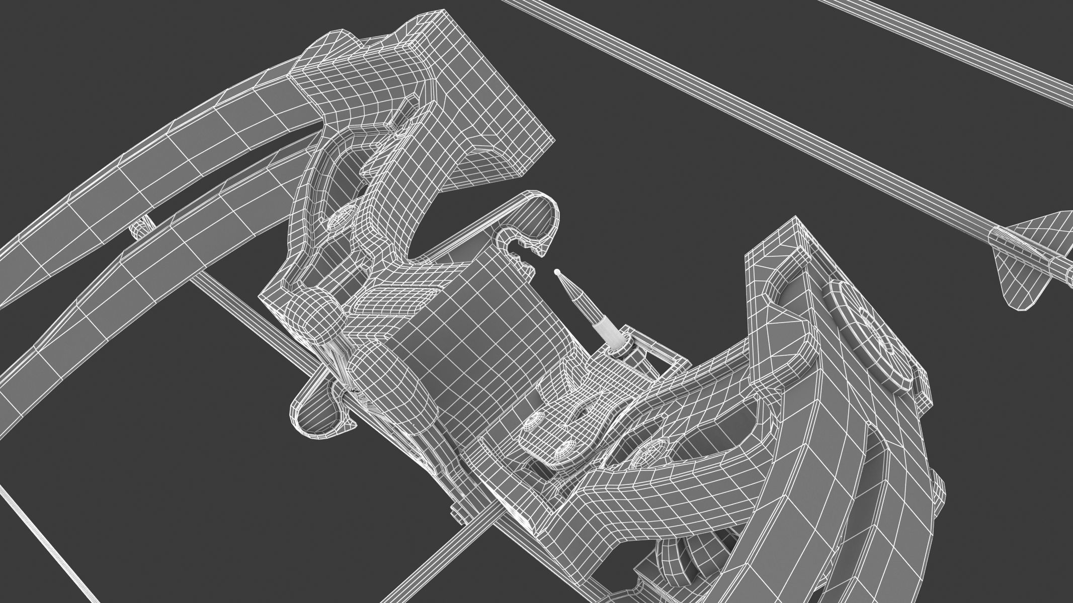 Generic Bow and Arrow 3D model_20