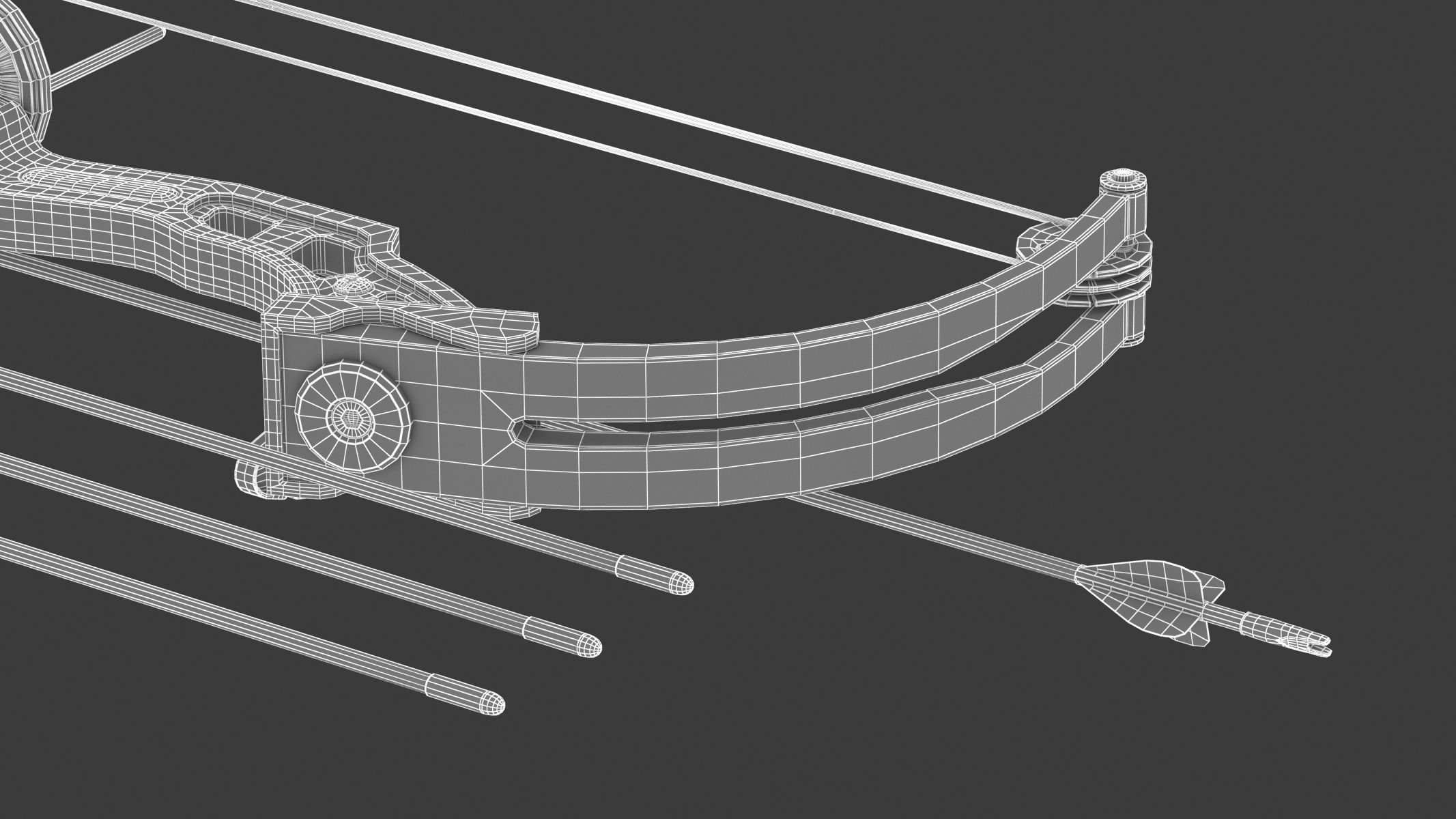 Generic Bow and Arrow 3D model_18