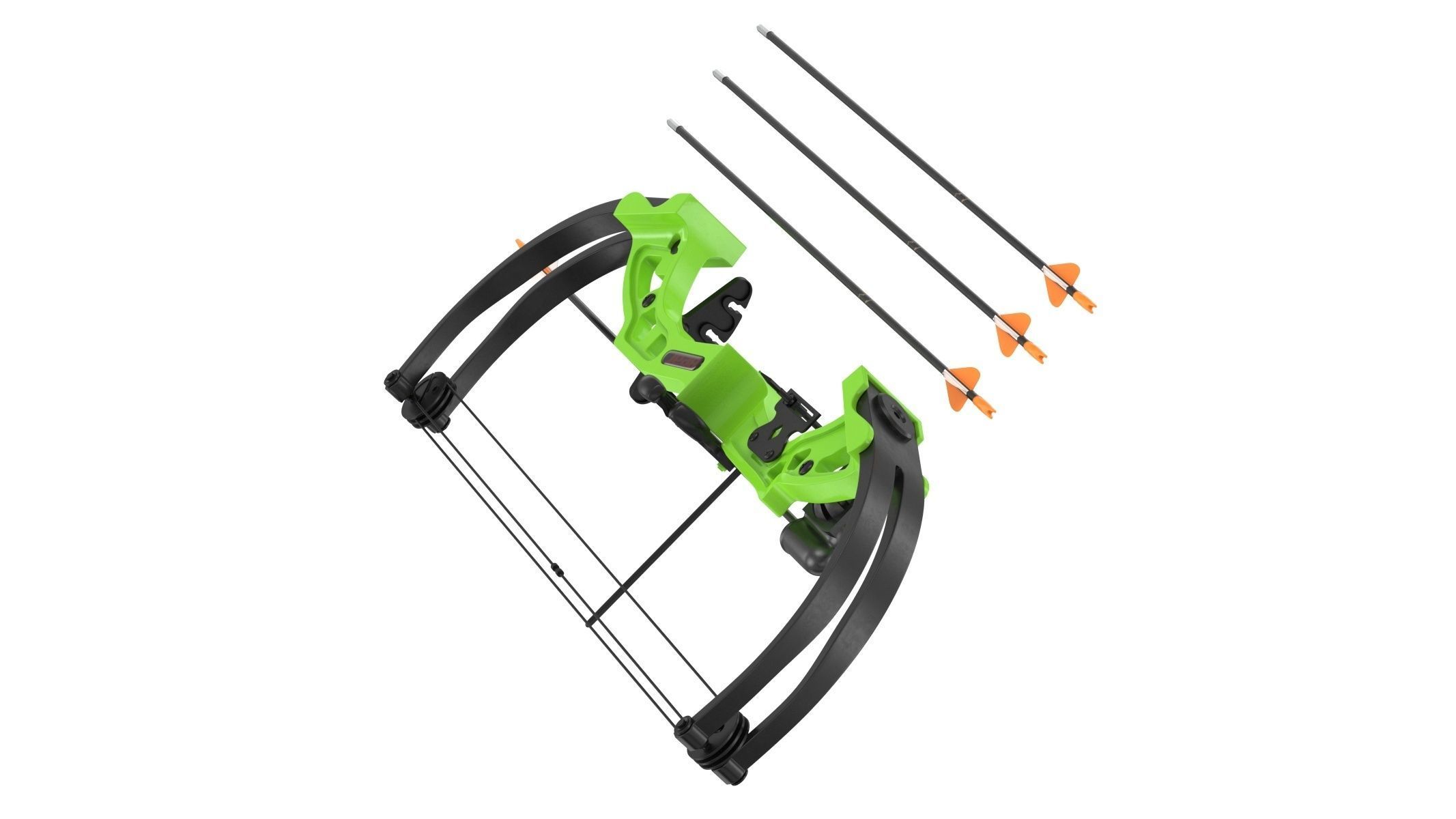 Generic Bow and Arrow 3D model_4