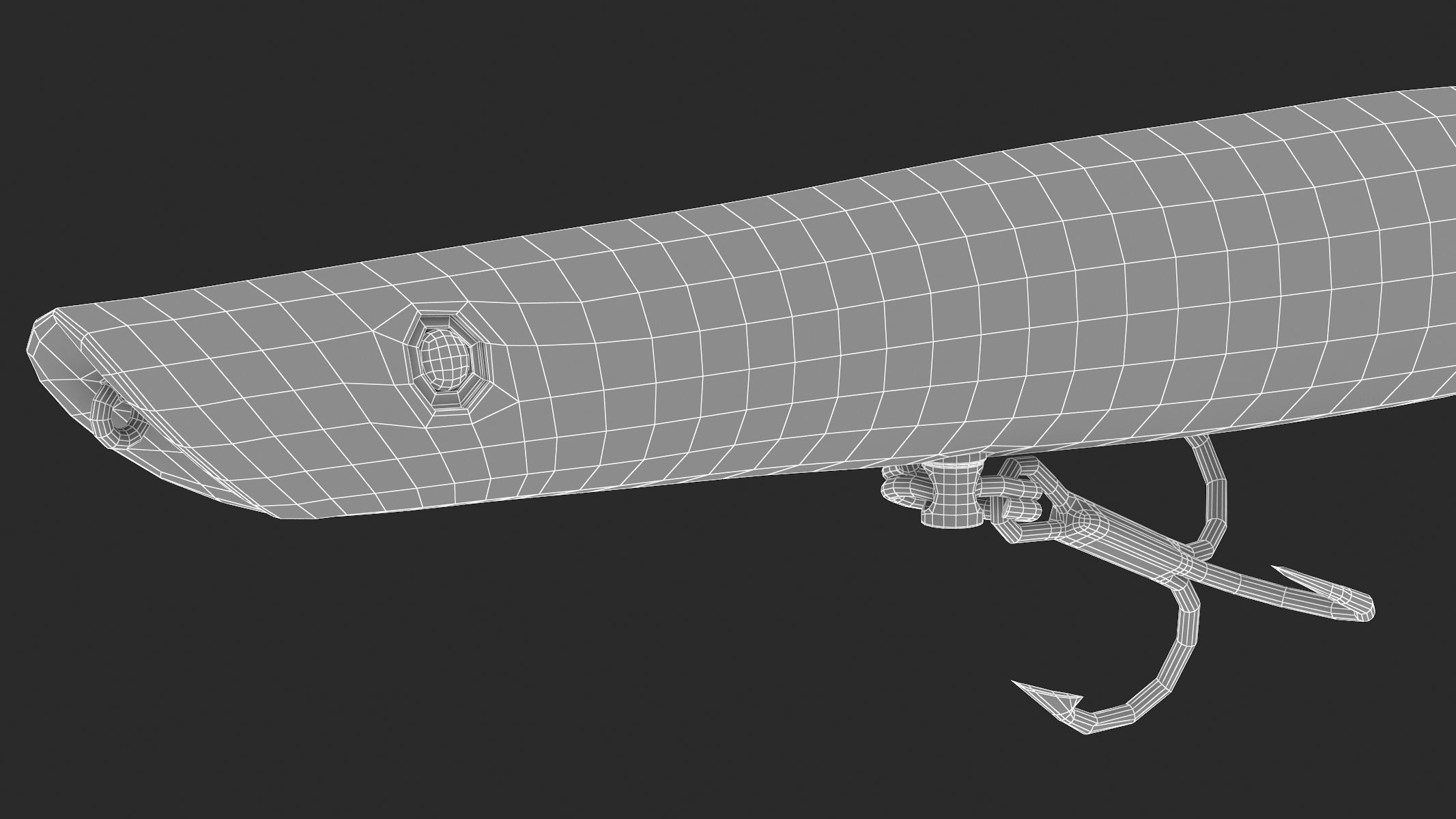 Topwater Fishing Lure 3D model_16