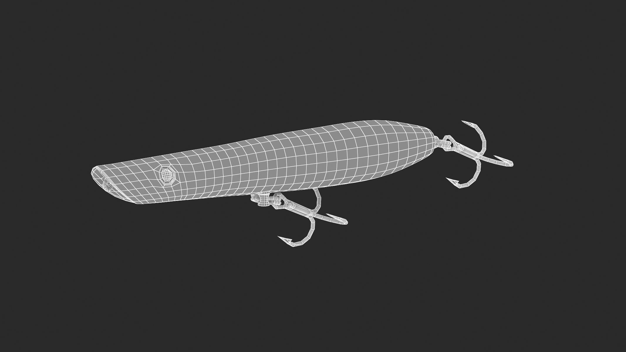 Topwater Fishing Lure 3D model_11