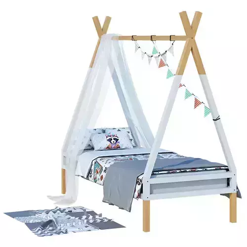 Children bed 02 3D model