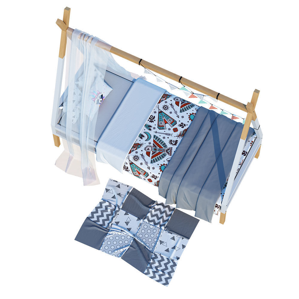 Children bed 02 3D model_1