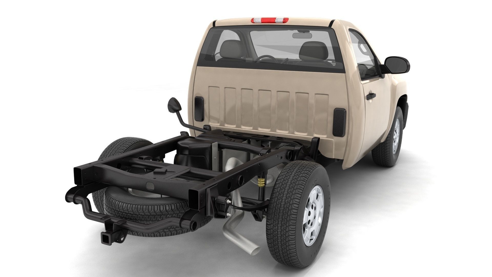 GENERIC PICKUP TRUCK 14 3D model_17