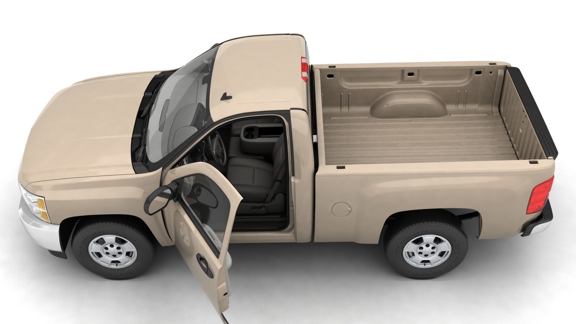 GENERIC PICKUP TRUCK 14 3D model_6