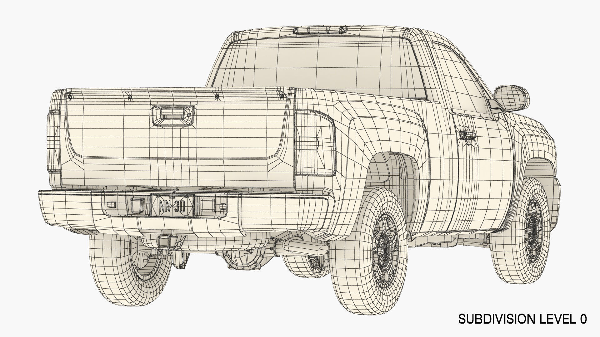 GENERIC PICKUP TRUCK 14 3D model_23