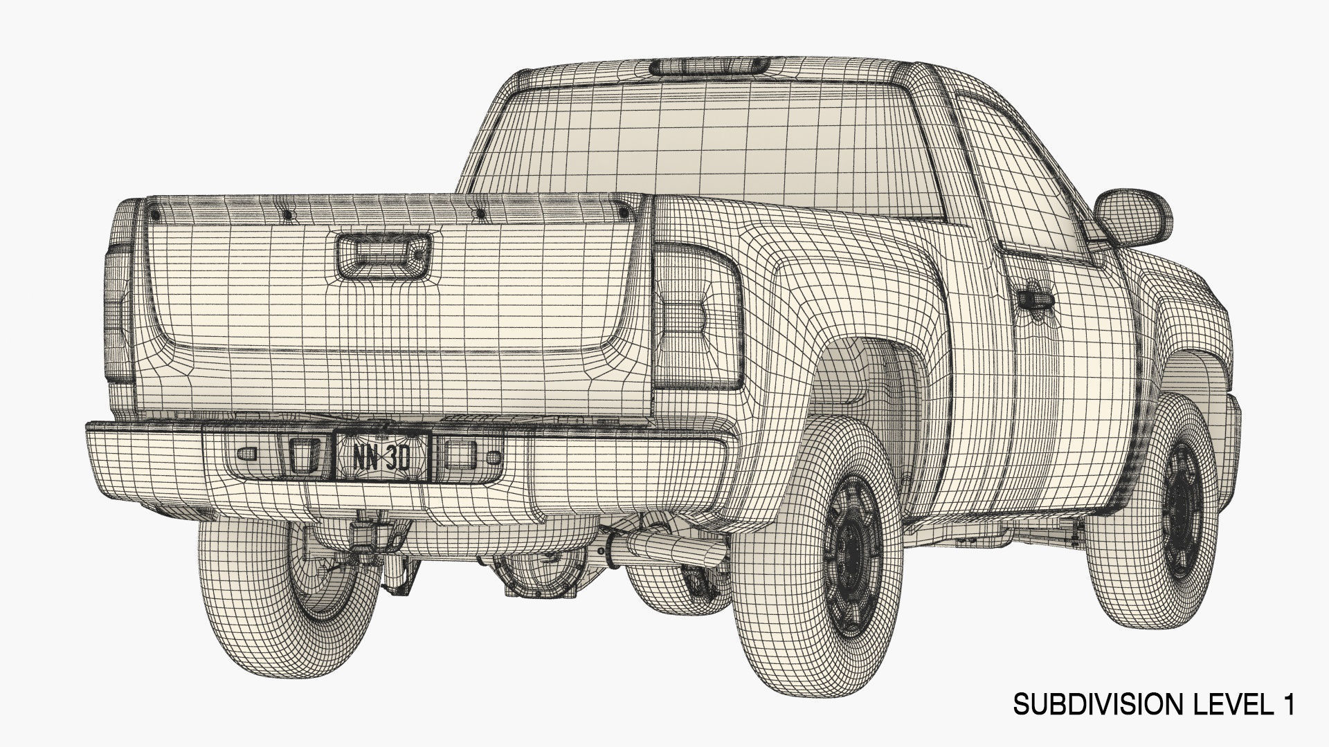 GENERIC PICKUP TRUCK 14 3D model_24