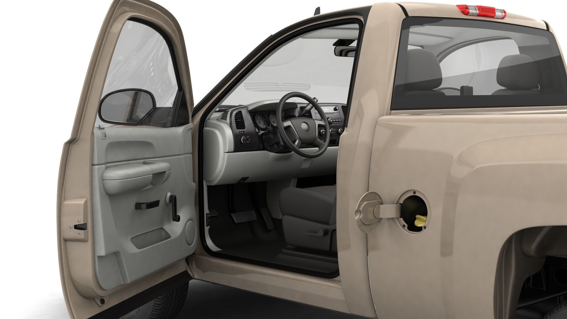 GENERIC PICKUP TRUCK 14 3D model_8