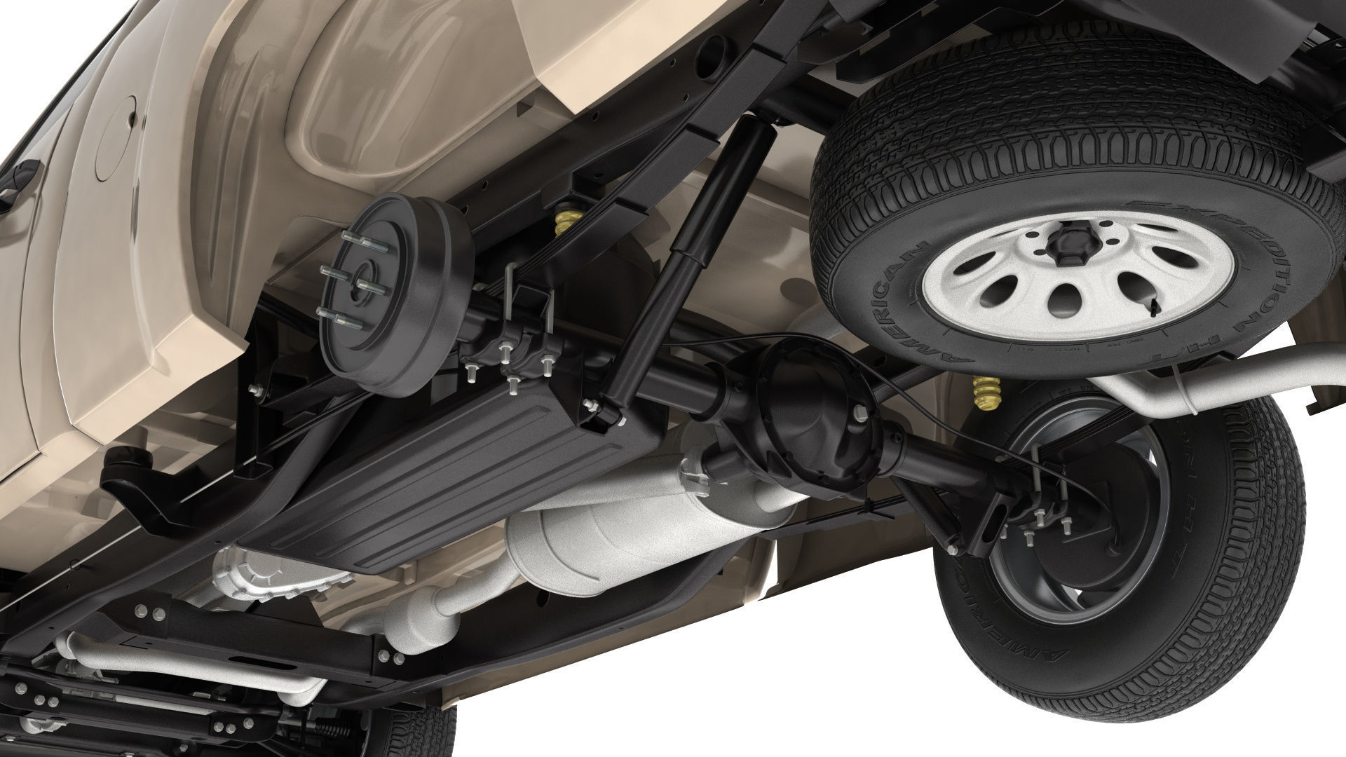 GENERIC PICKUP TRUCK 14 3D model_16