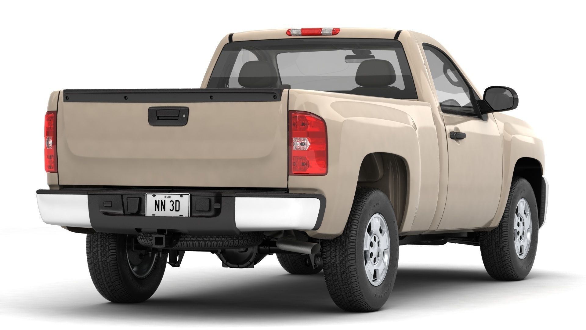 GENERIC PICKUP TRUCK 14 3D model_3