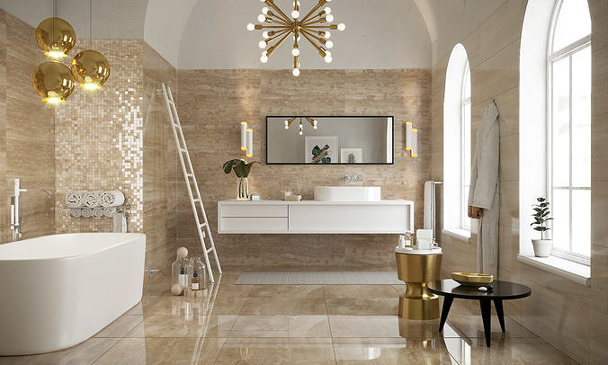 Bathroom modern Interior 3D model