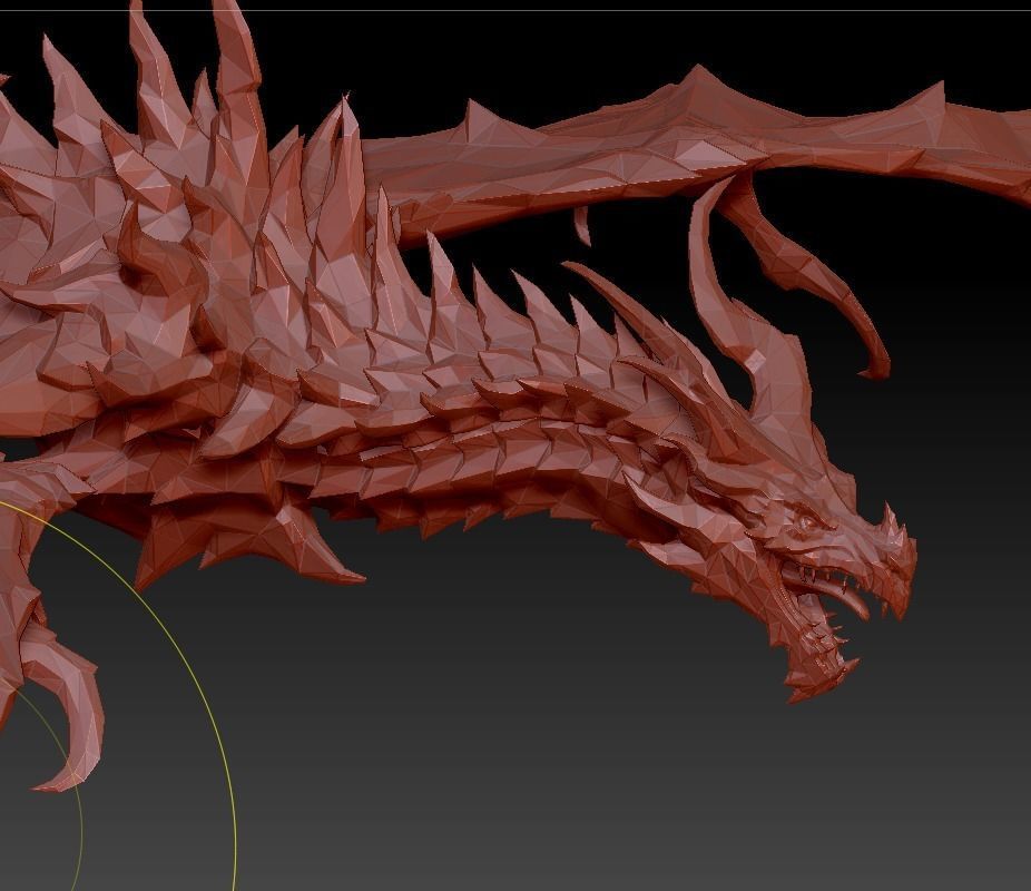Flying dragon 3D model_6
