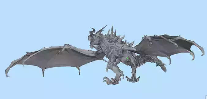 Flying dragon 3D model
