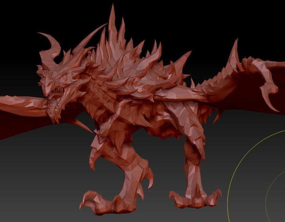 Flying dragon 3D model_5