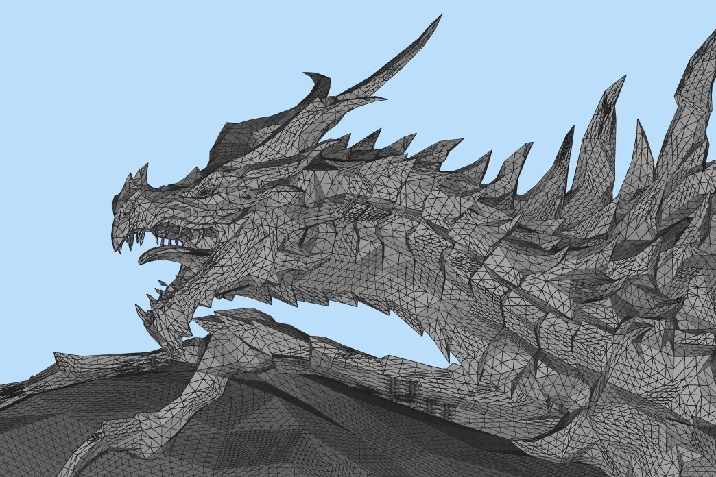 Flying dragon 3D model_1