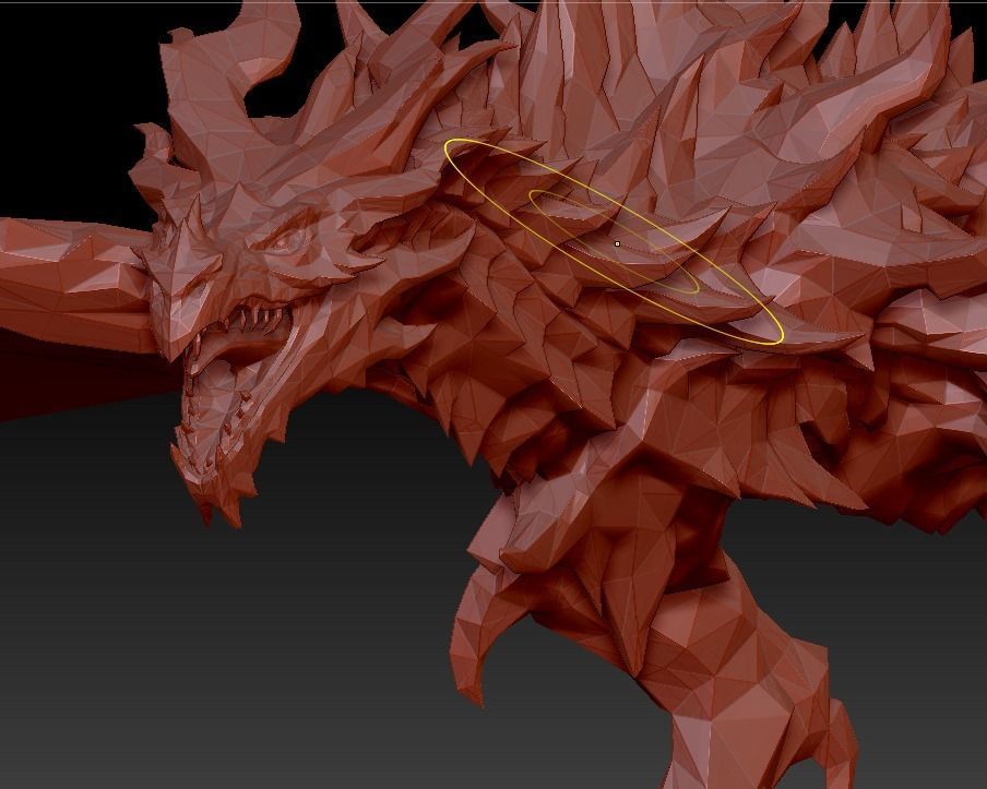 Flying dragon 3D model_2