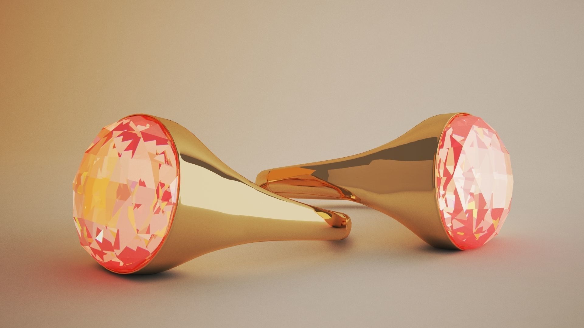 GOLD RING 3D model_2