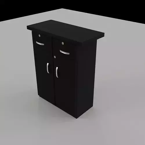 Simple Black Cupboard