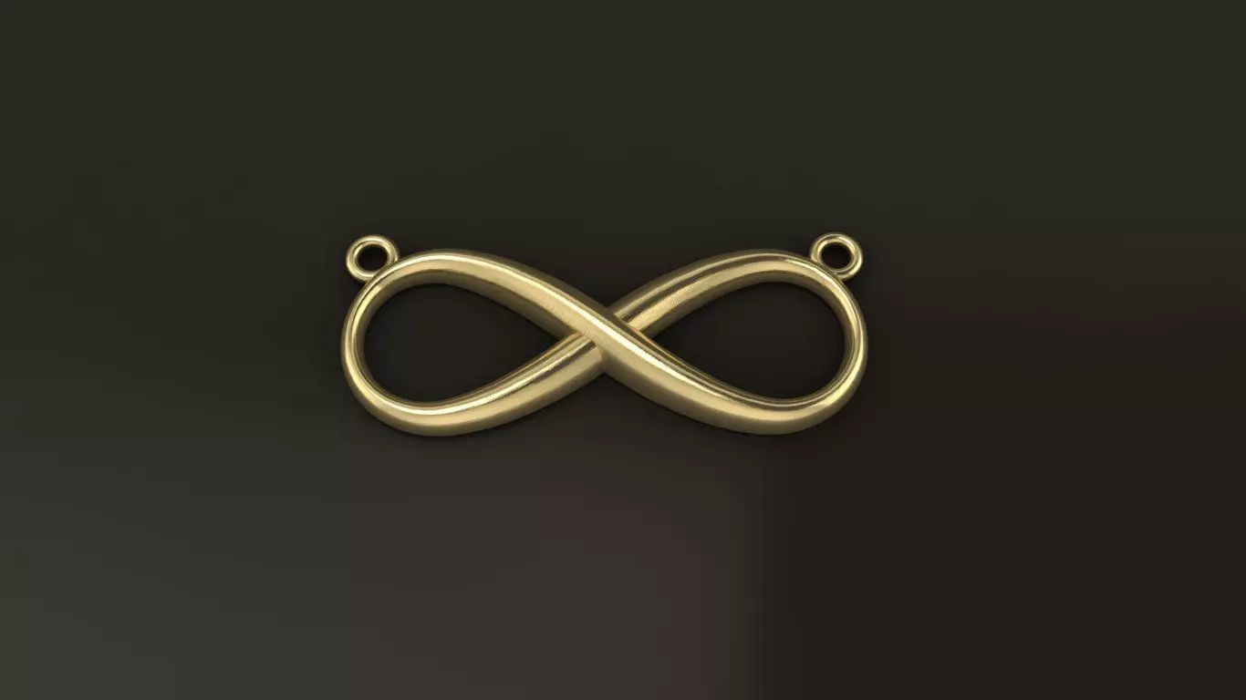 Infinity Pendant Large Size 29mm WIDTH 3D print model