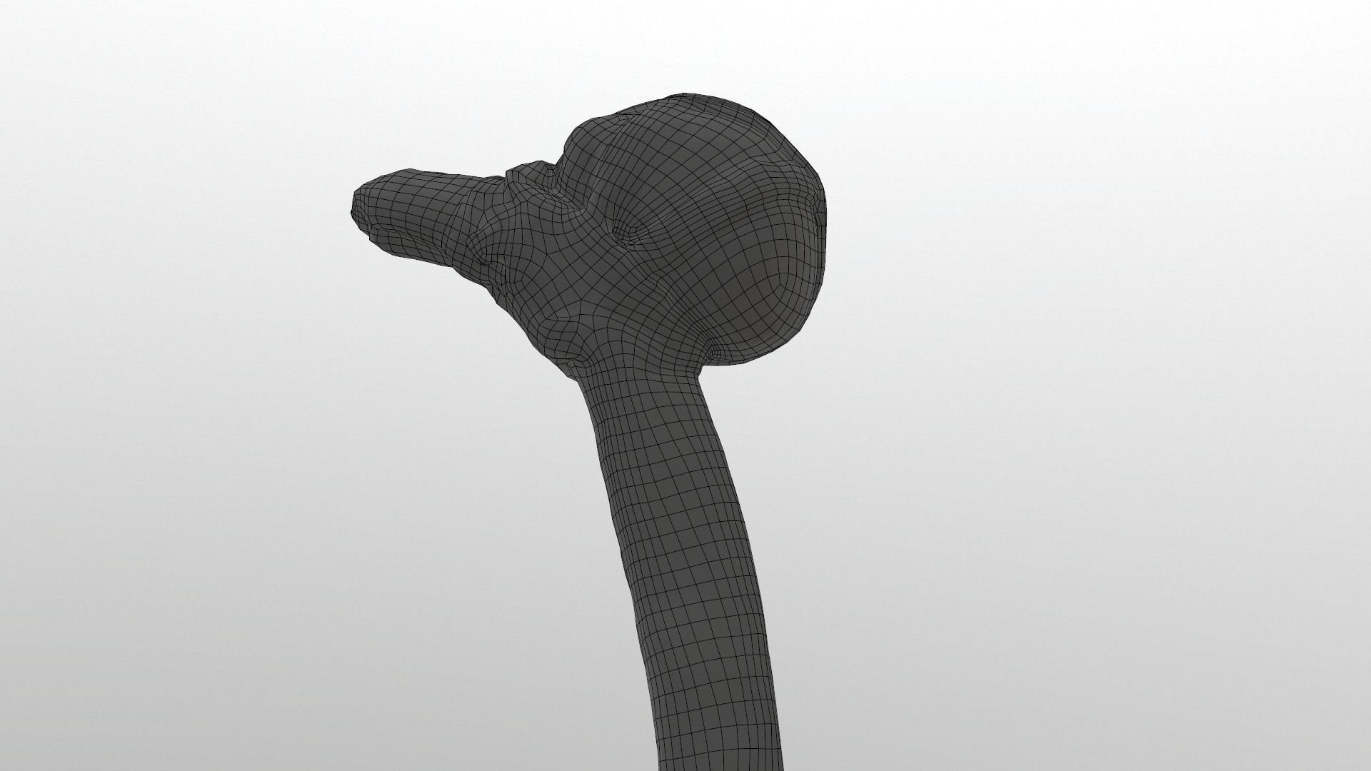 Real Primitive Axe Stone  Low-poly 3D model_21