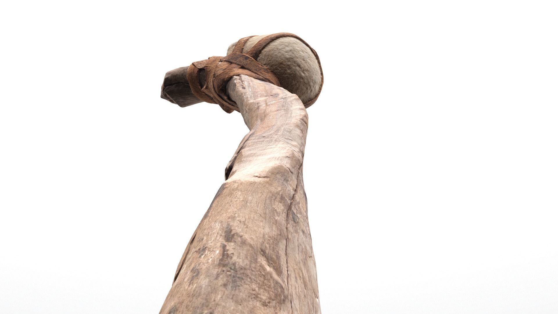 Real Primitive Axe Stone  Low-poly 3D model_16