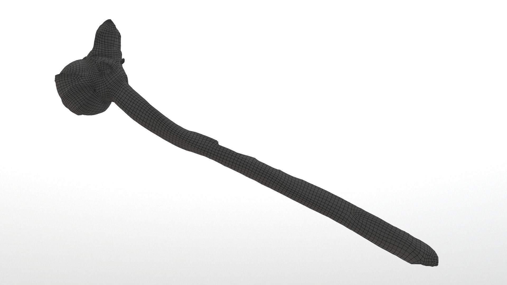 Real Primitive Axe Stone  Low-poly 3D model_12