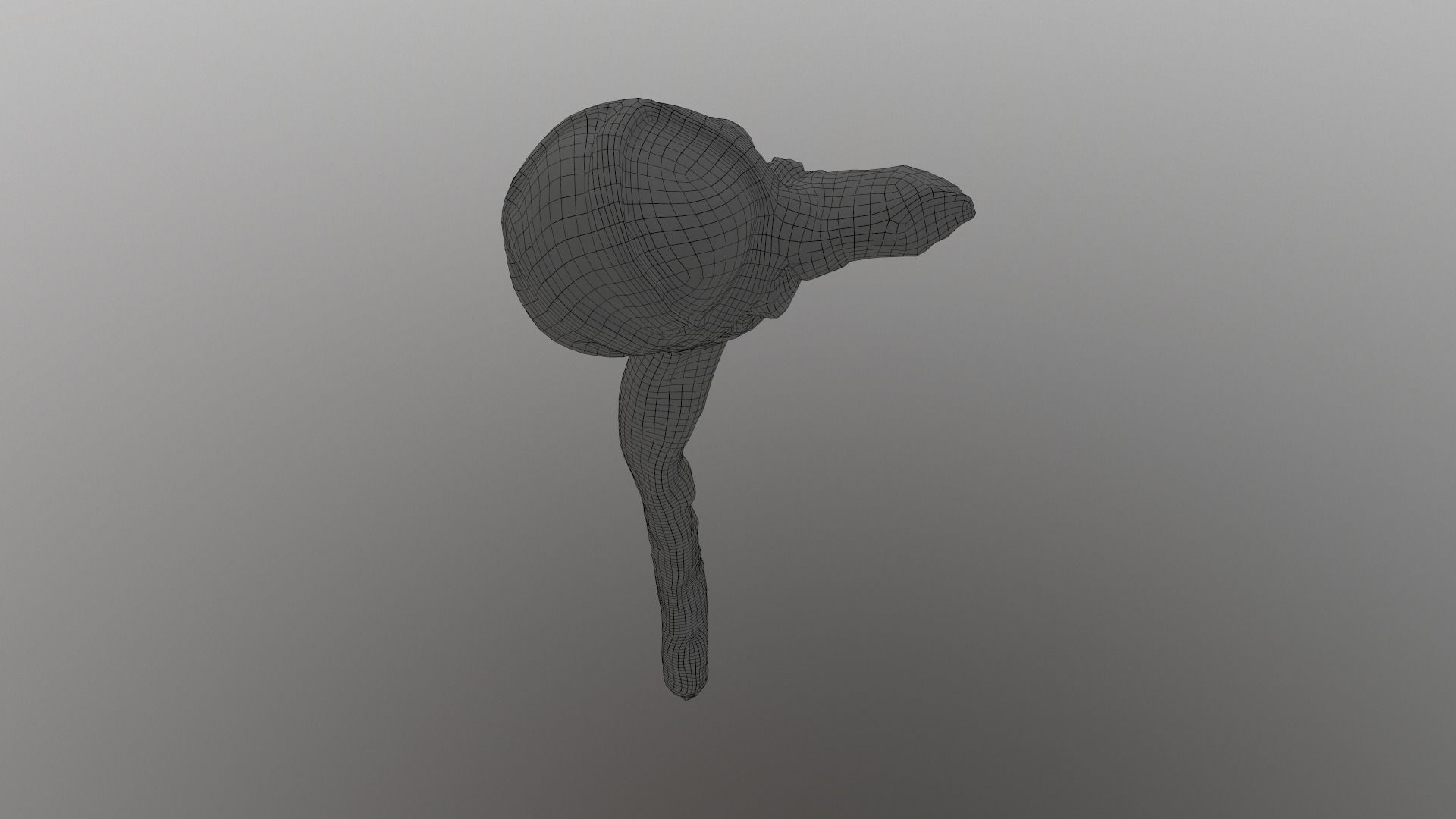 Real Primitive Axe Stone  Low-poly 3D model_20