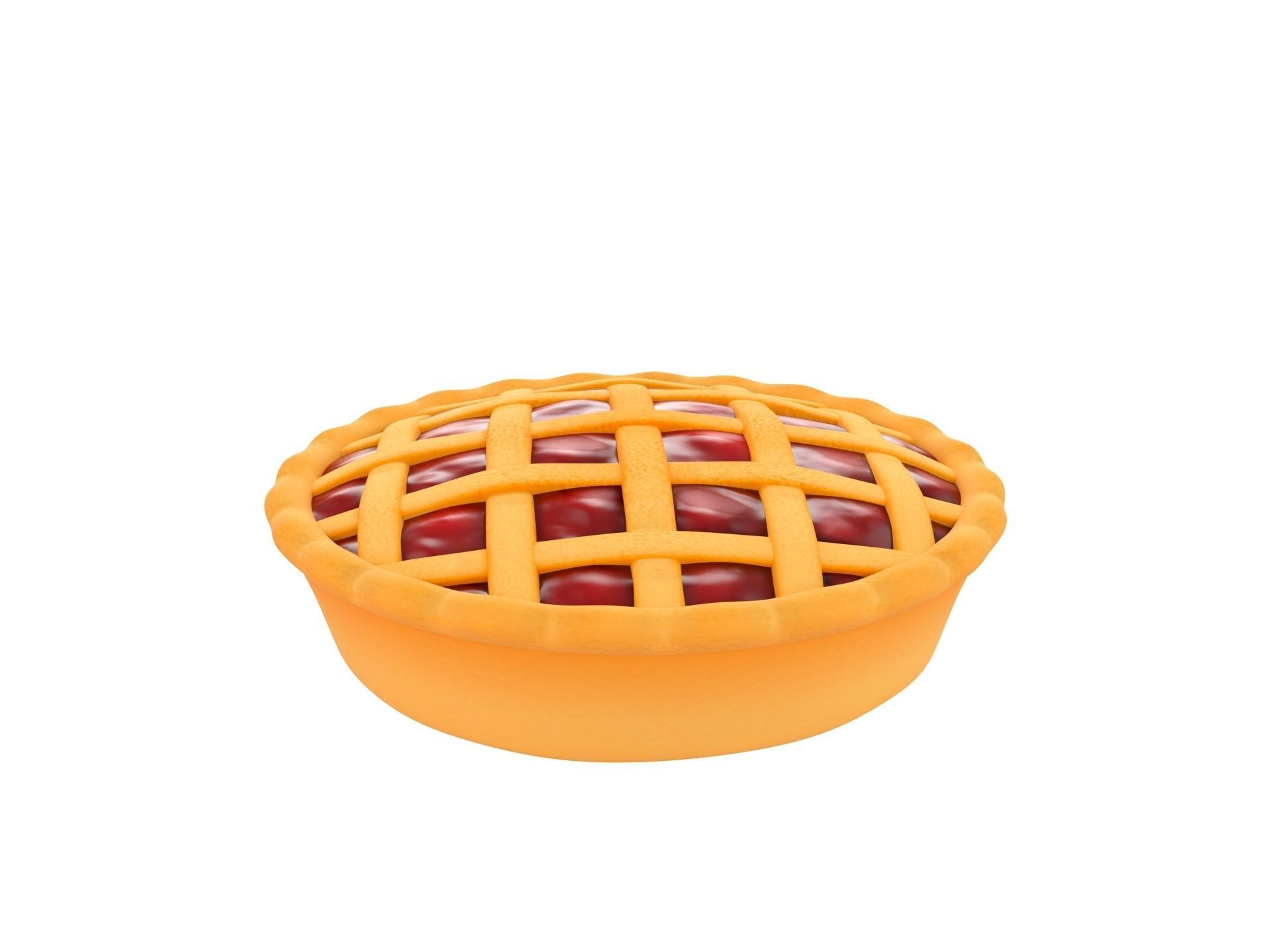 Cherry Pie 3D model_4