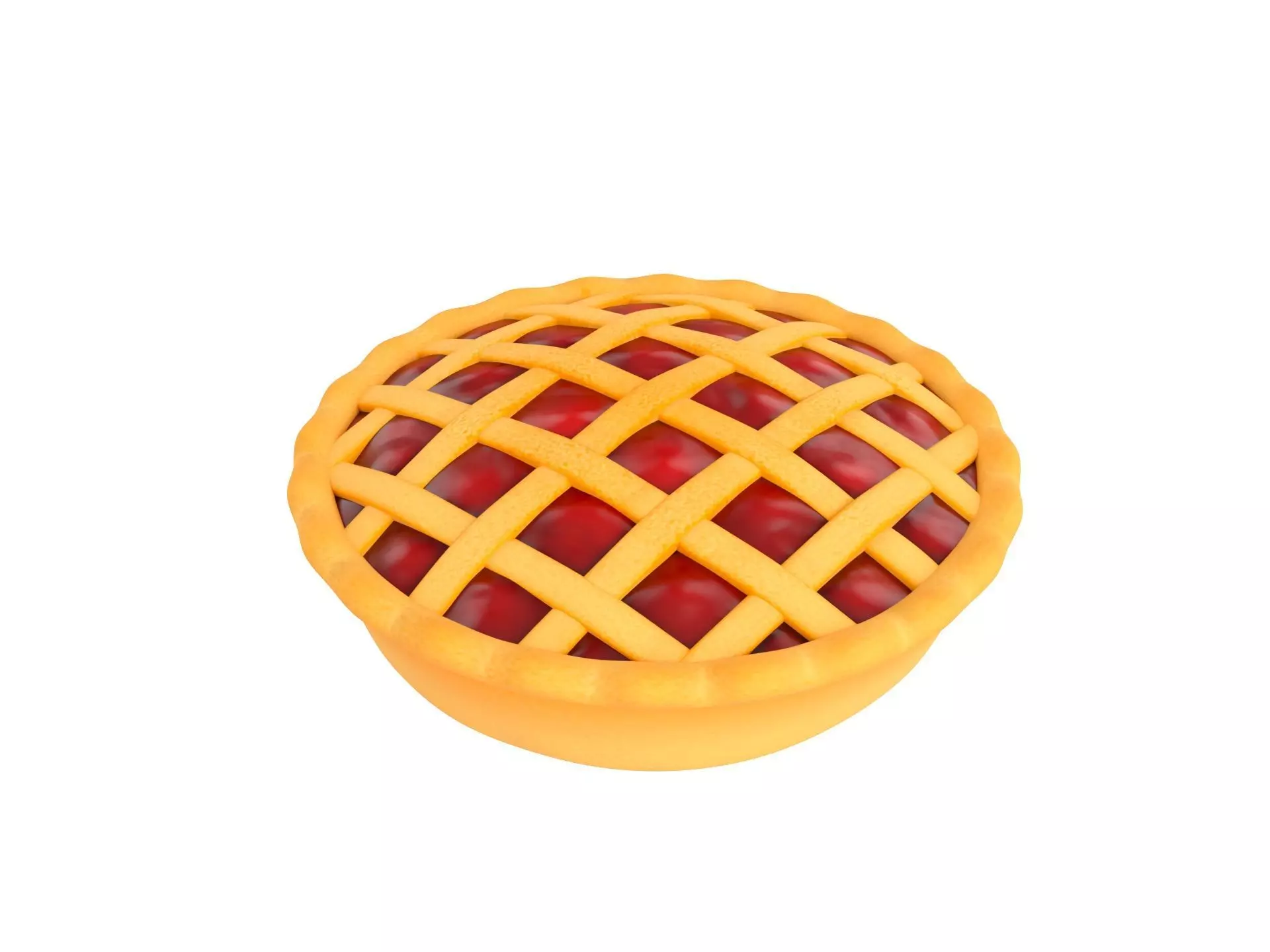 Cherry Pie 3D model_0