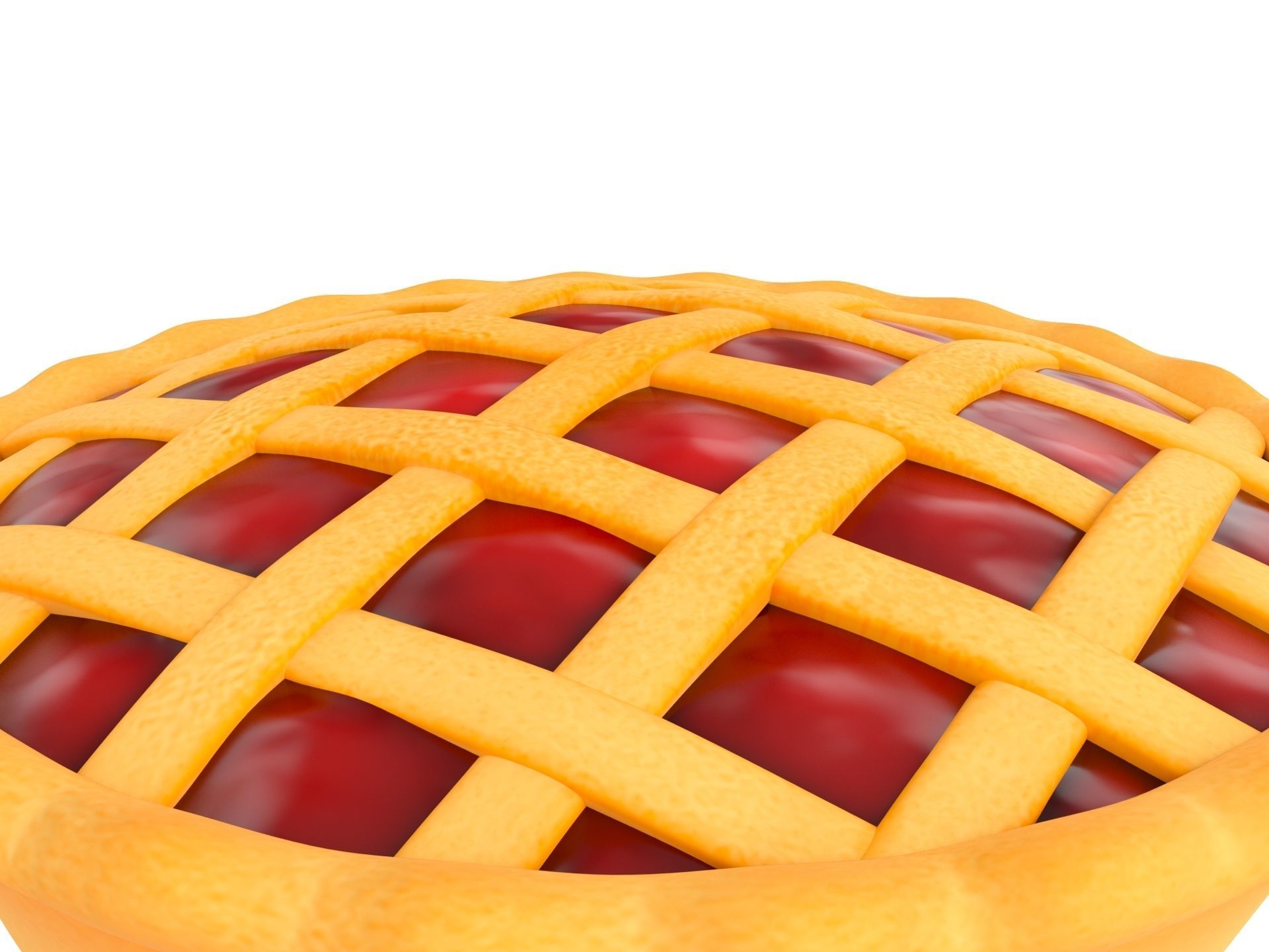 Cherry Pie 3D model_5