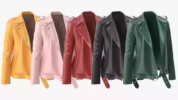 Womens Leather Jackets 3D model