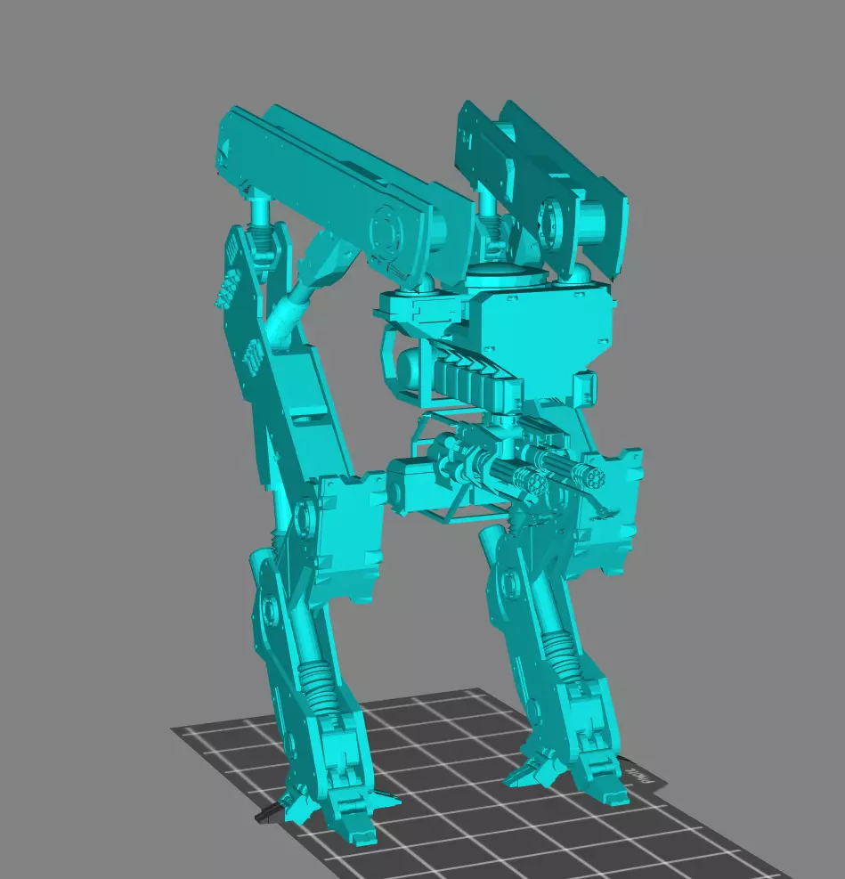 Gen-Zero Tank-Walker Prototype I 3D print model_0