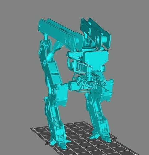 Gen-Zero Tank-Walker Prototype I 3D print model