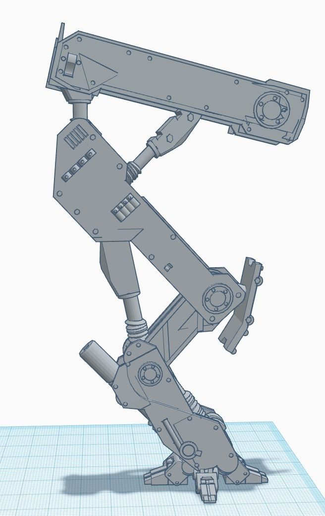 Gen-Zero Tank-Walker Prototype I 3D print model_8