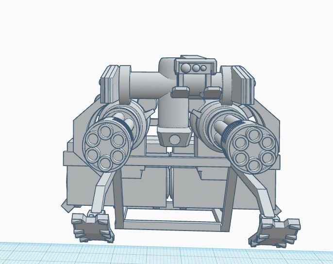 Gen-Zero Tank-Walker Prototype I 3D print model_2