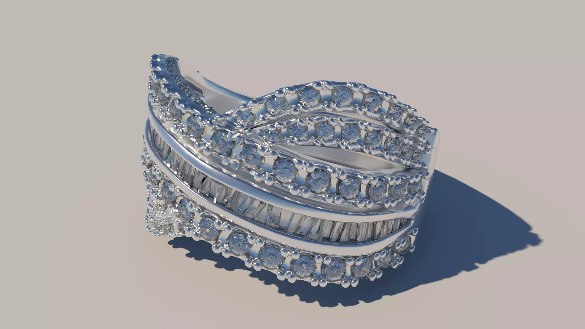 Cross Ring Free 3D model