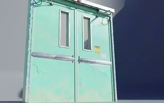 Hosptial Door HPL - with 4k  PBR textures Game Ready 