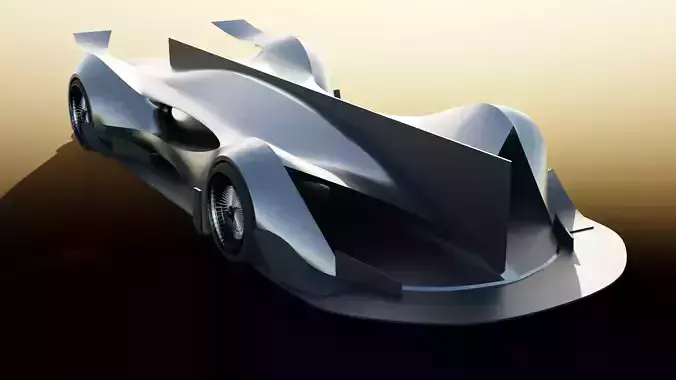 Virtual Race Car  3D model