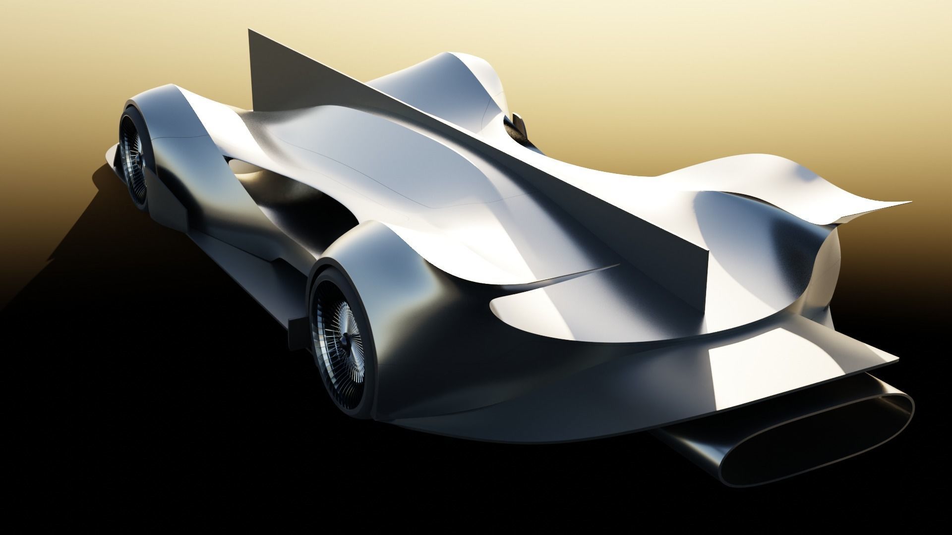 Virtual Race Car  3D model_2