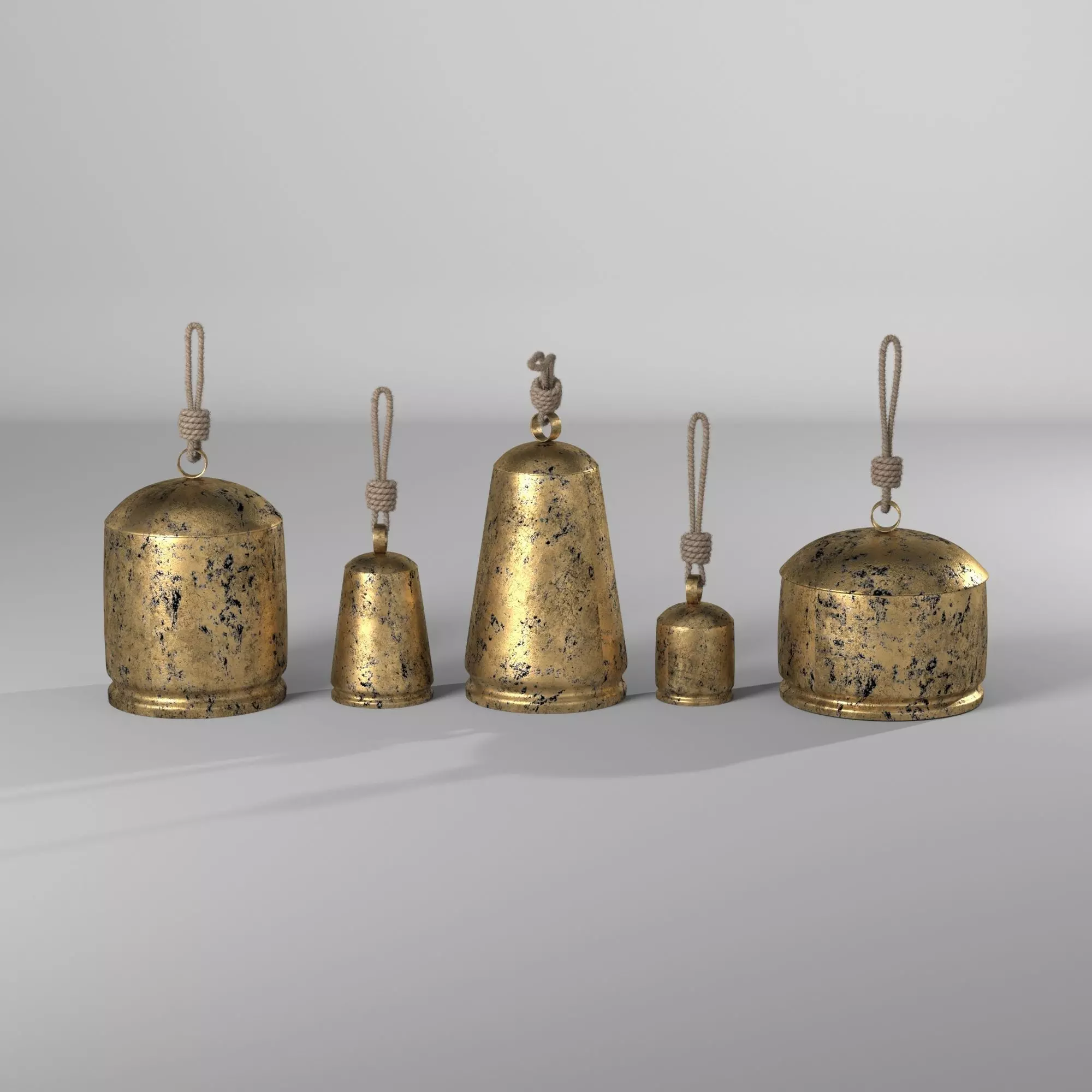  Temple Bells Chime  3D model_0