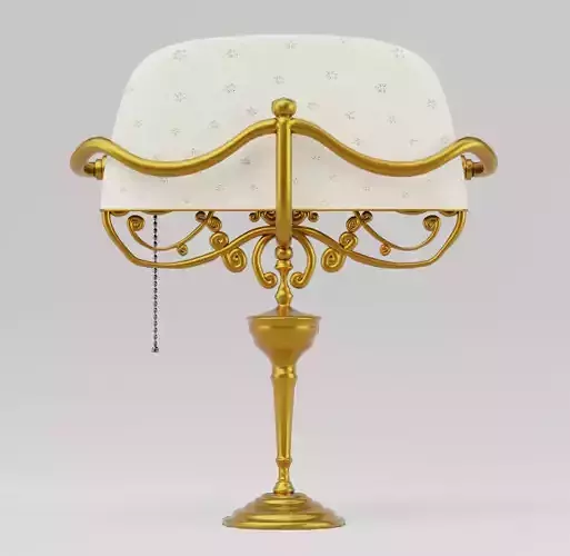 Fancy Desk Lamp - Game Asset Free 3D model