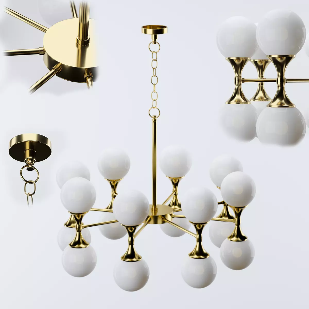 hudson valley lighting astoria chandelier 3D model