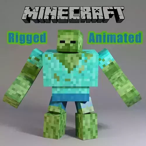 Minecraft Fat Giant Rigged Animated
